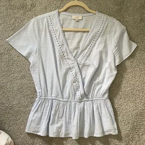 Loft Blouse Baby Blue